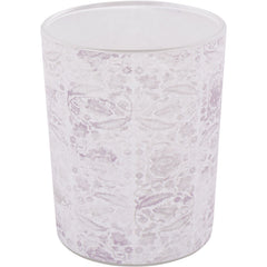 Laura Ashley Frosted Garner Leaf Glass Hurricane