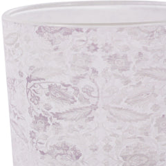 Laura Ashley Frosted Garner Leaf Glass Hurricane