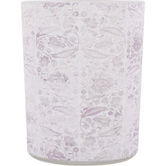 Laura Ashley Frosted Garner Leaf Glass Hurricane