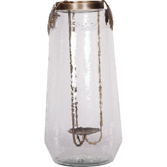 Laura Ashley Extra Large Leaf Bottle Hurricane