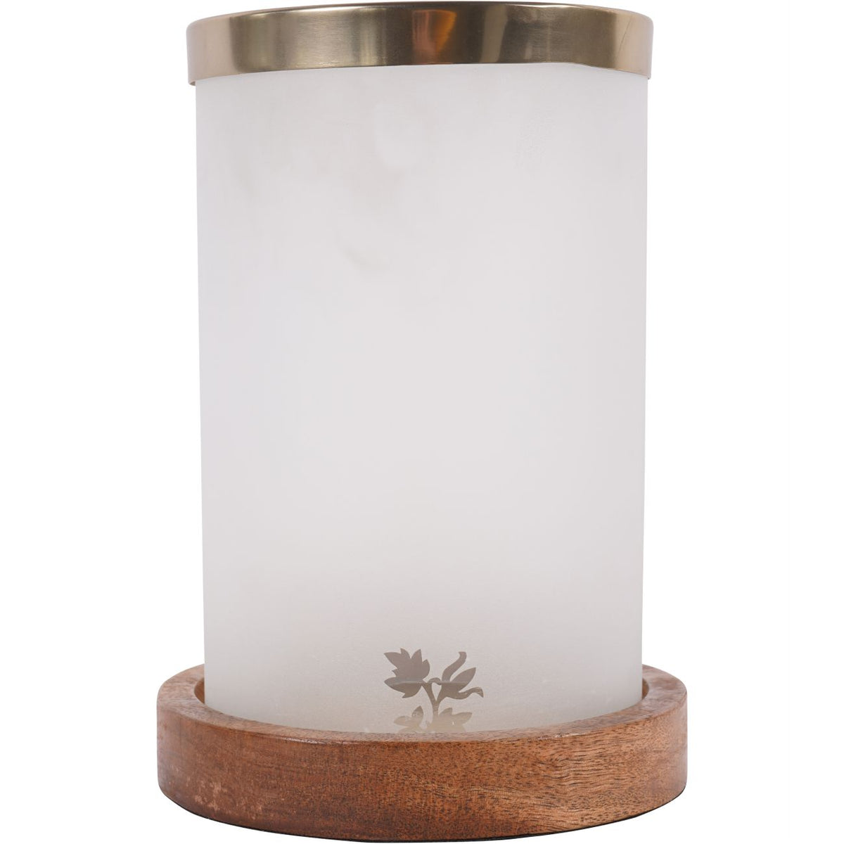 Laura Ashley Small Frosted Glass Hurricane