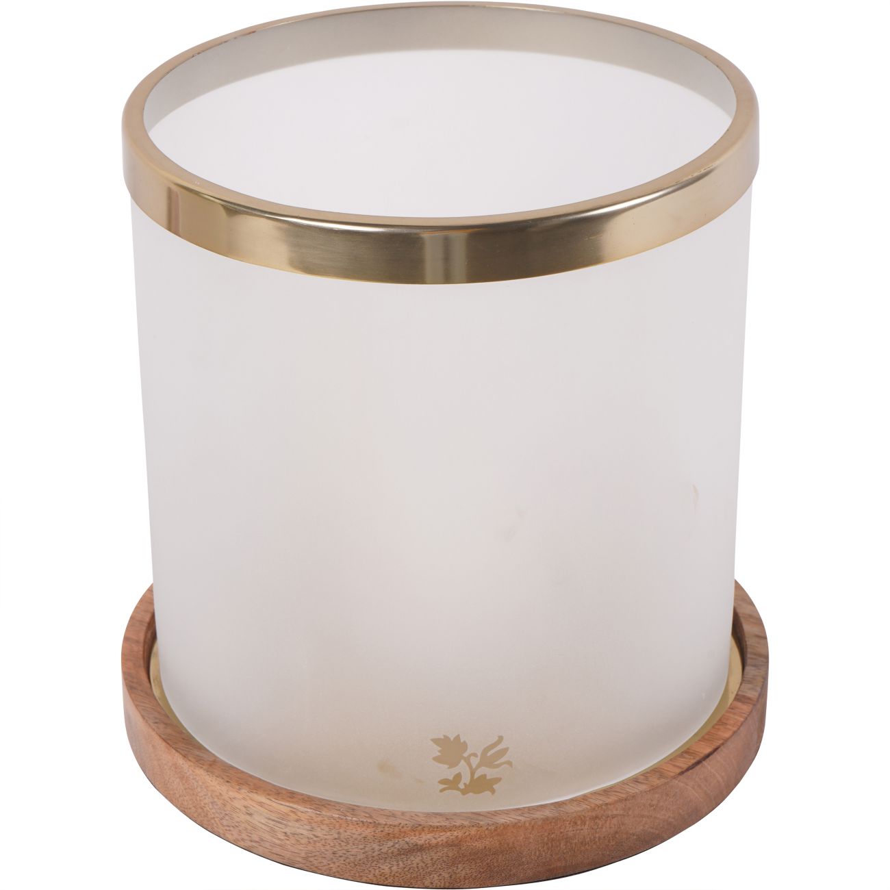 Large Frosted Glass Hurricane