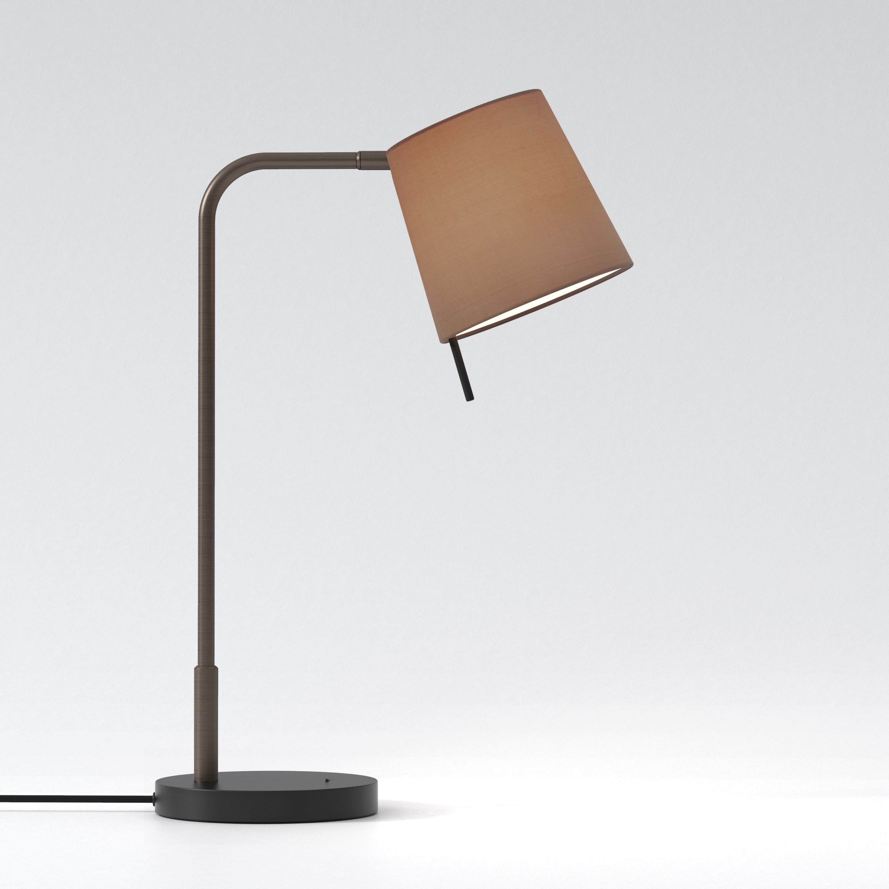 Mitsu Table Lamp- Matt Nickel/ Bronze