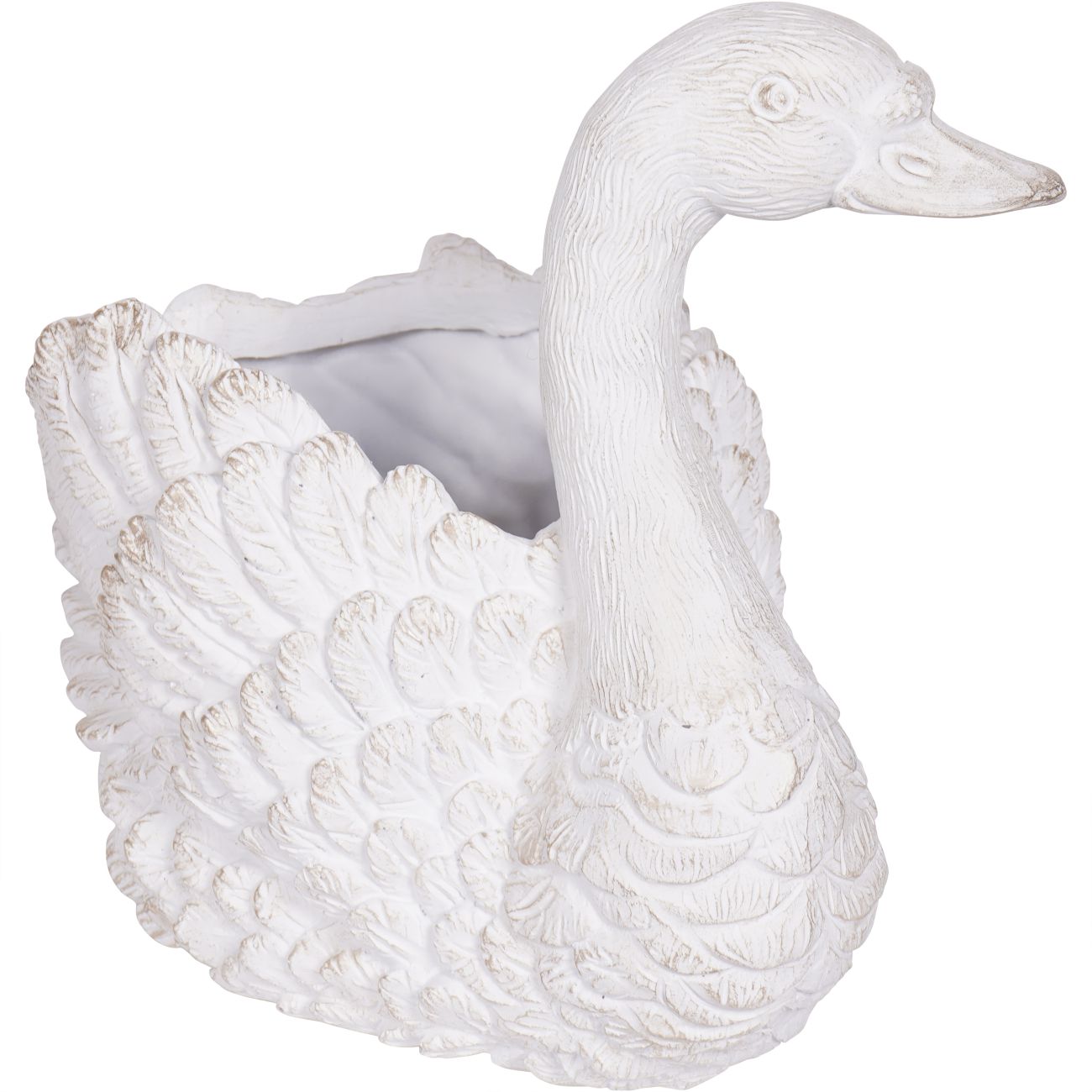 Laura Ashley Large Distressed Swan Planter