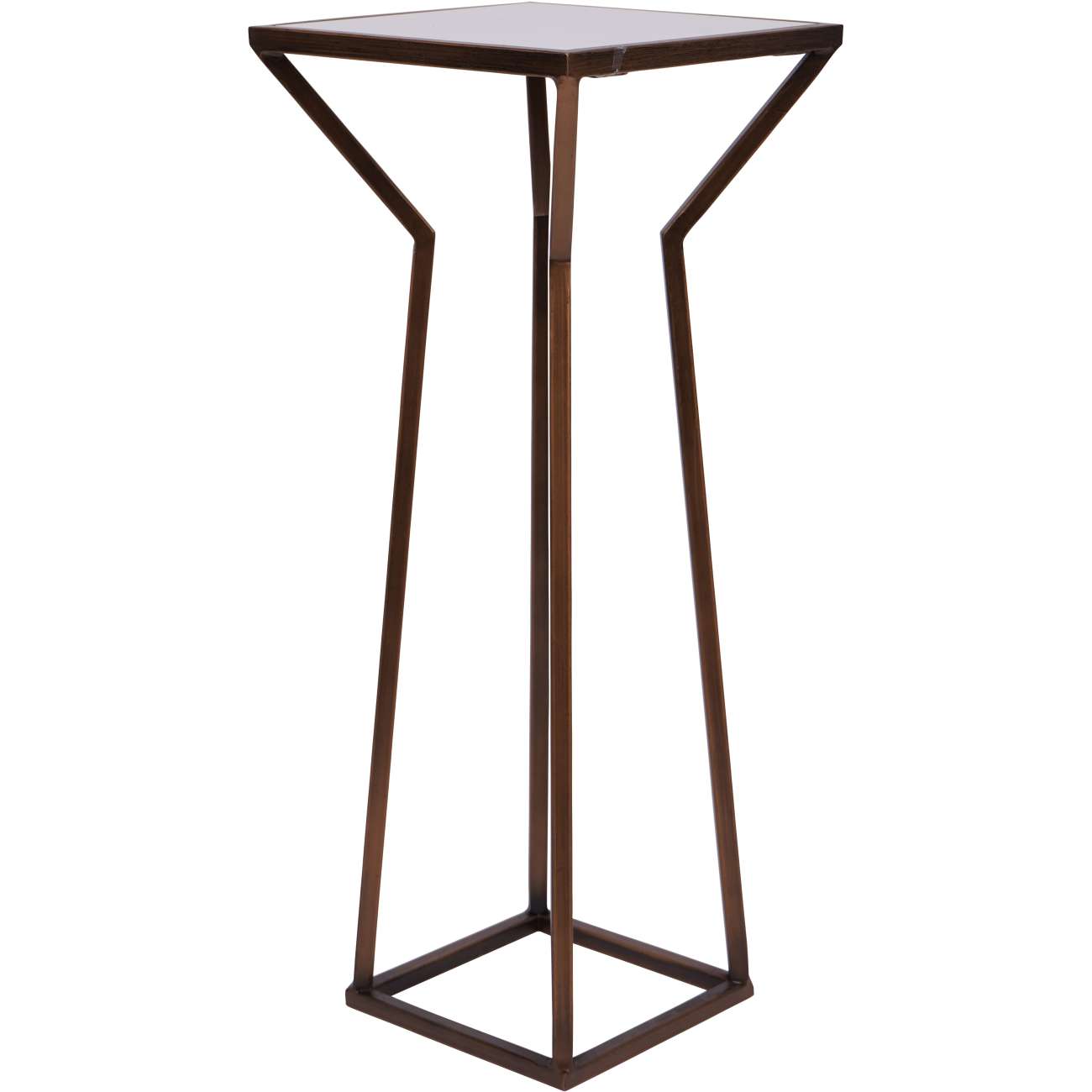 Hylas Antique Copper Frame Ceramic Single Side Table