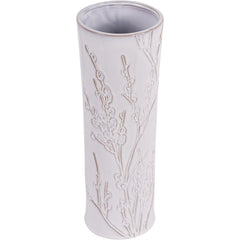 Laura Ashley White Pussywillow Stoneware Vase - Large/Small