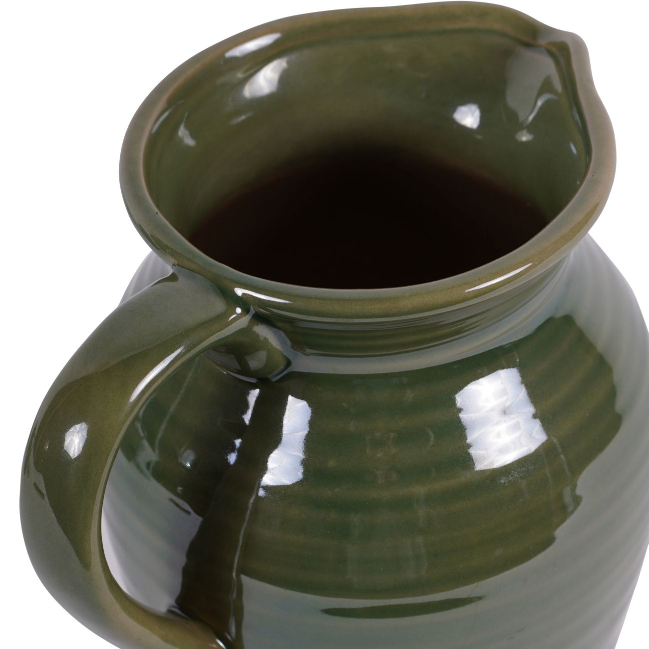 Green Harriston Stoneware Handle Jug