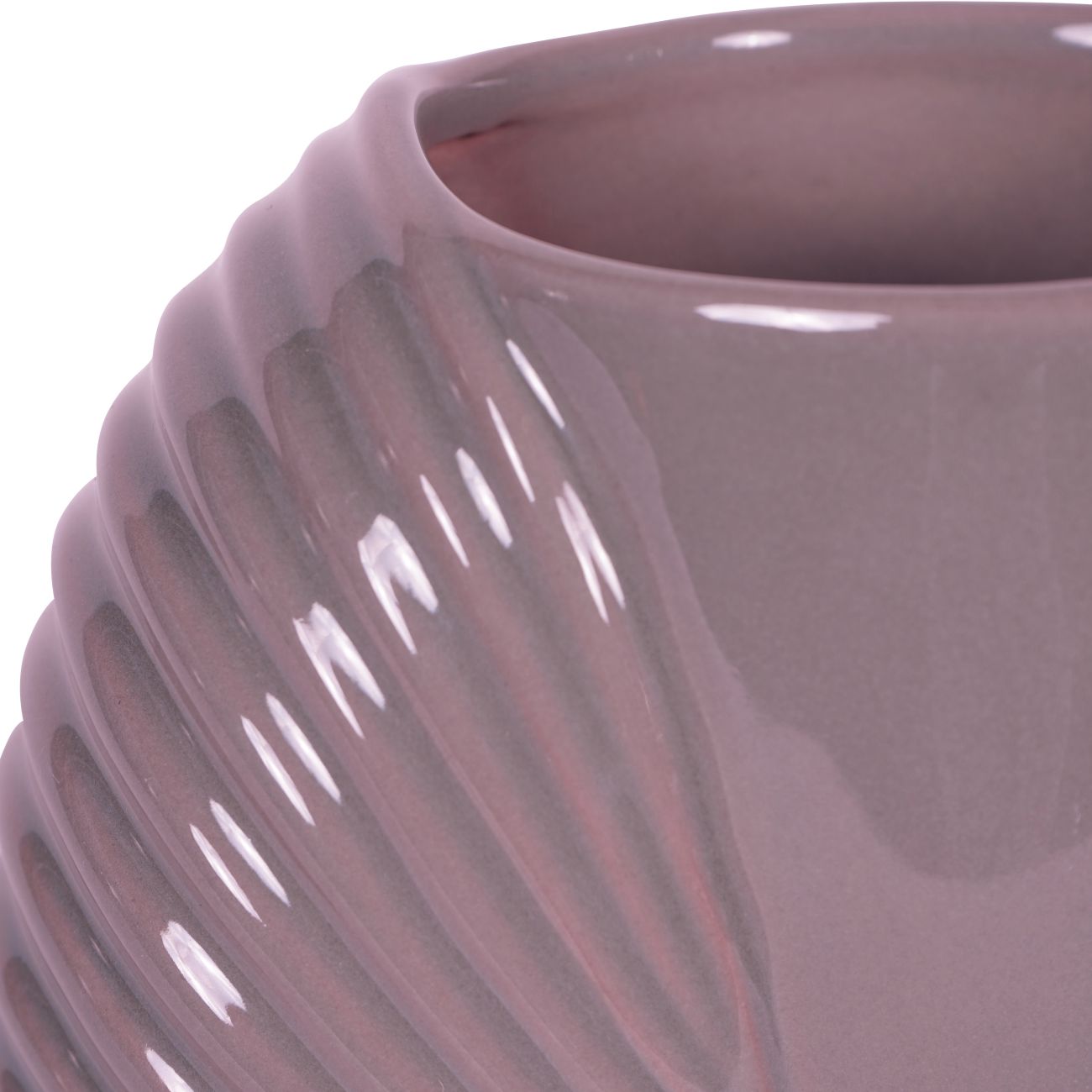 Pink Harriston Stoneware Conche Vase