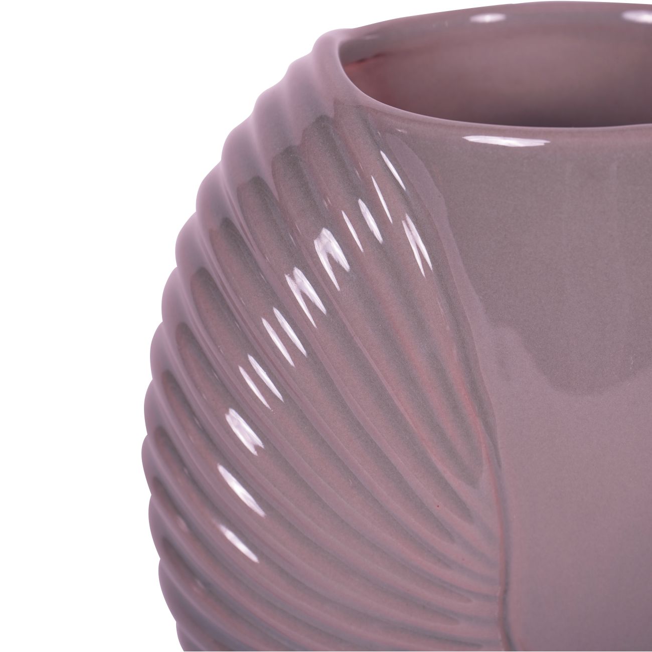 Pink Harriston Stoneware Conche Vase