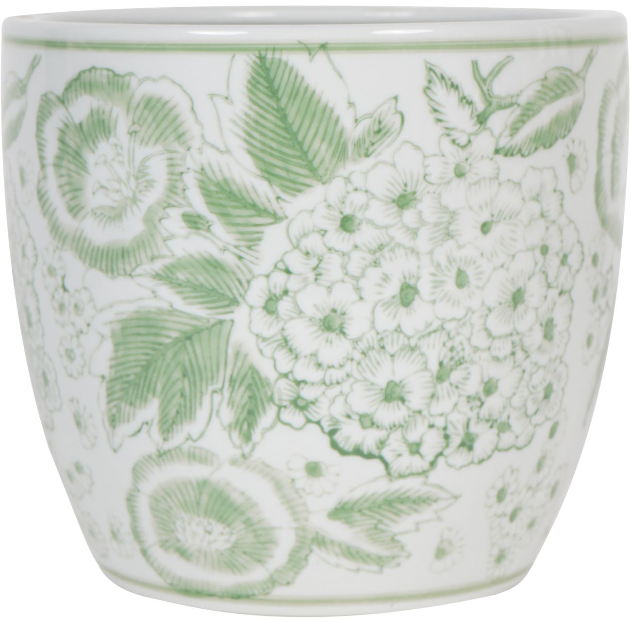 Laura Ashley Green Porcelain Planter Medium