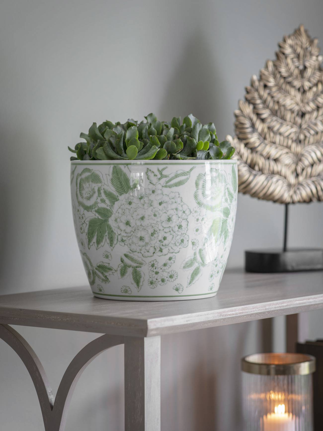 Green Porcelain Planter Medium
