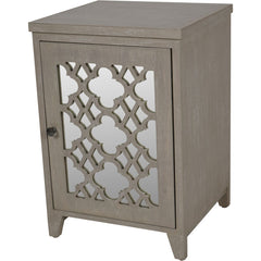 Laura Ashley Grey Greystead Wooden Mirrored One Door Chest