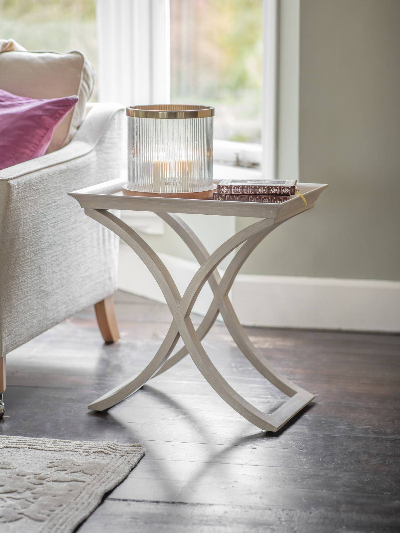 Grey Alderby Side Table