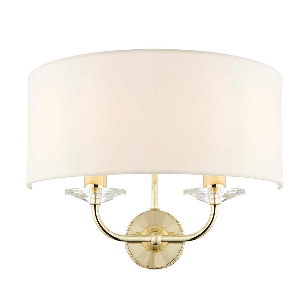 Lynton 2Lt Wall Light - Brass