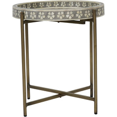 Laura Ashley Grey Epsley Side Table