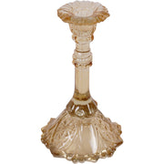 Yellow Glass Candlestick