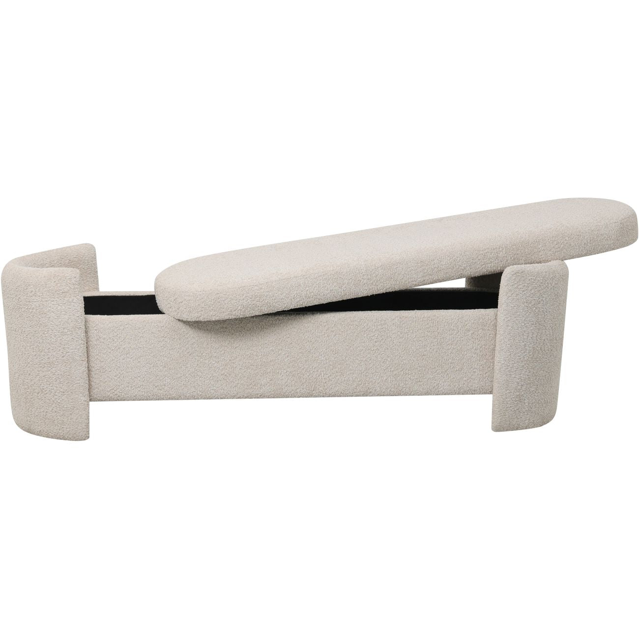 Waverley Upholstered Storage Bench- Cream/ Terracotta