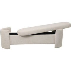 Waverley Upholstered Storage Bench- Cream/ Terracotta