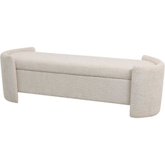 Waverley Upholstered Storage Bench- Cream/ Terracotta