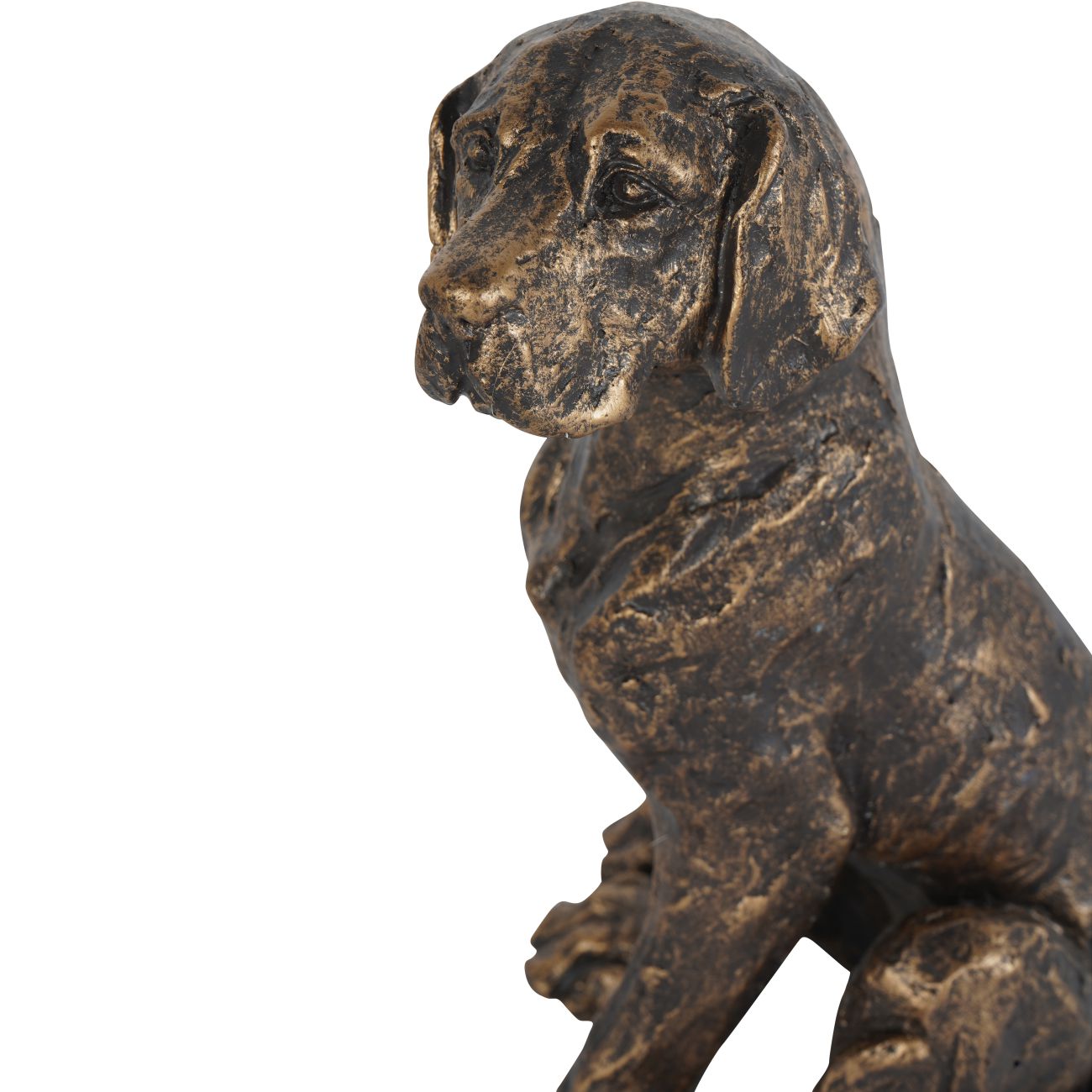 Laura Ashley Bronze Sitting Dog Sculpture - Large/Small