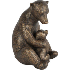 Laura Ashley Bronze Bear with Cub Sculpture