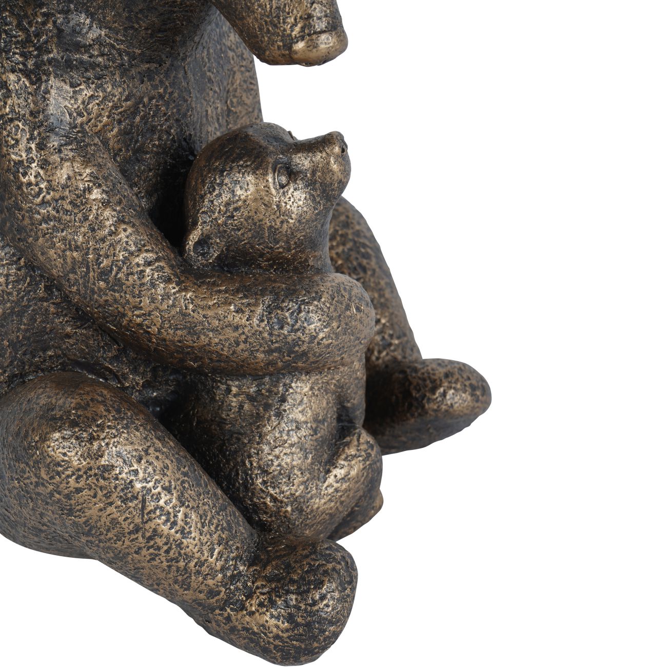 Bronze Bear with Cub Sculpture