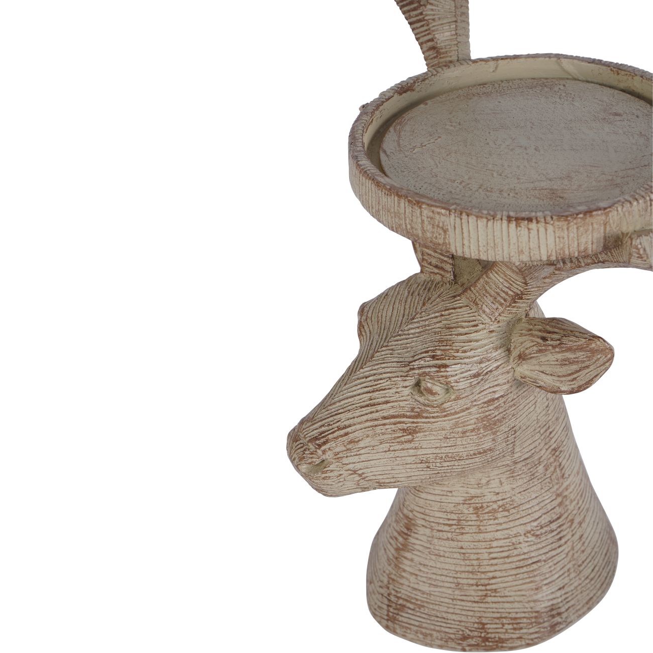 Resin Deer Candleholder