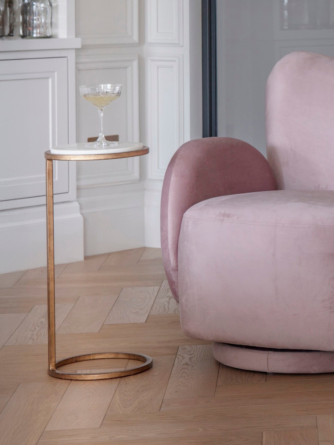 Iota Accent Table - Various Marble Finishes