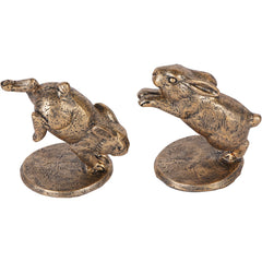 Laura Ashley Set of 2 Hopping Rabbits