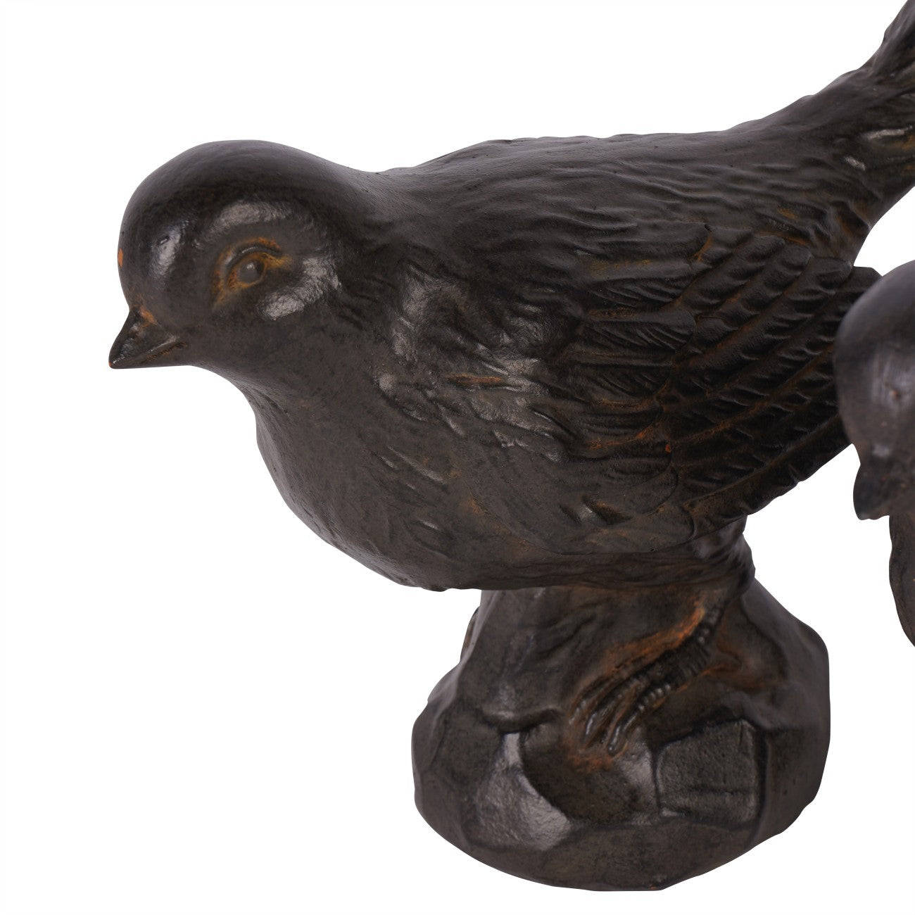 Set of 2 Resin Sitting Bird