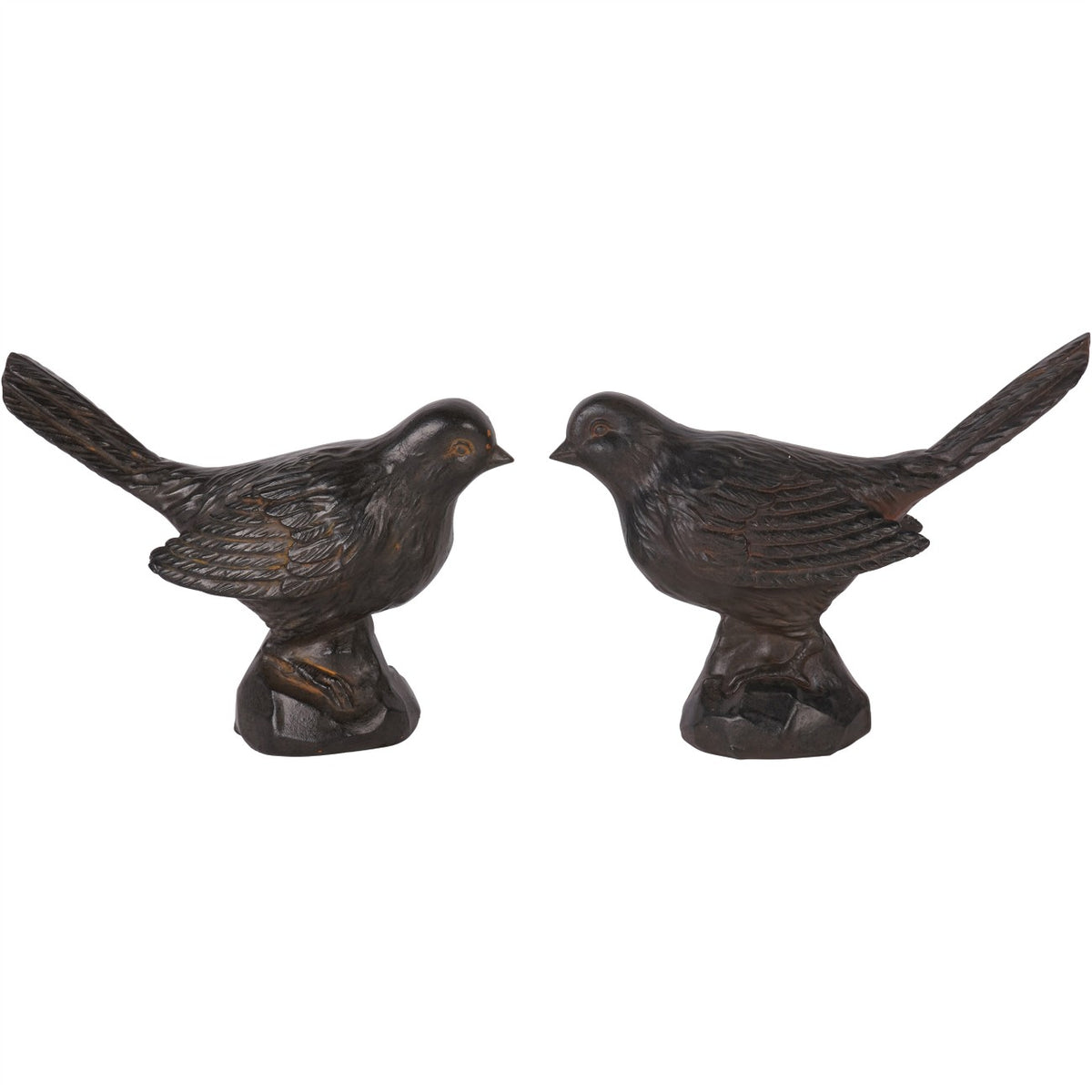 Laura Ashley Set of 2 Resin Sitting Bird