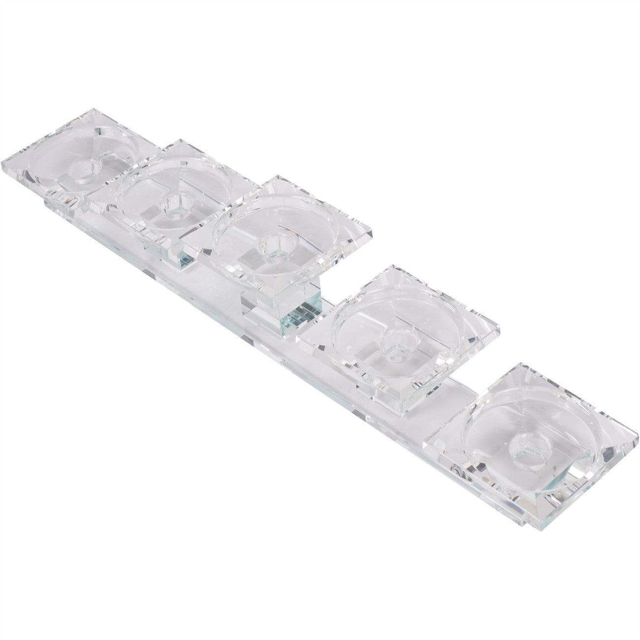 Morcott Glass 5 Head Pillar Holder