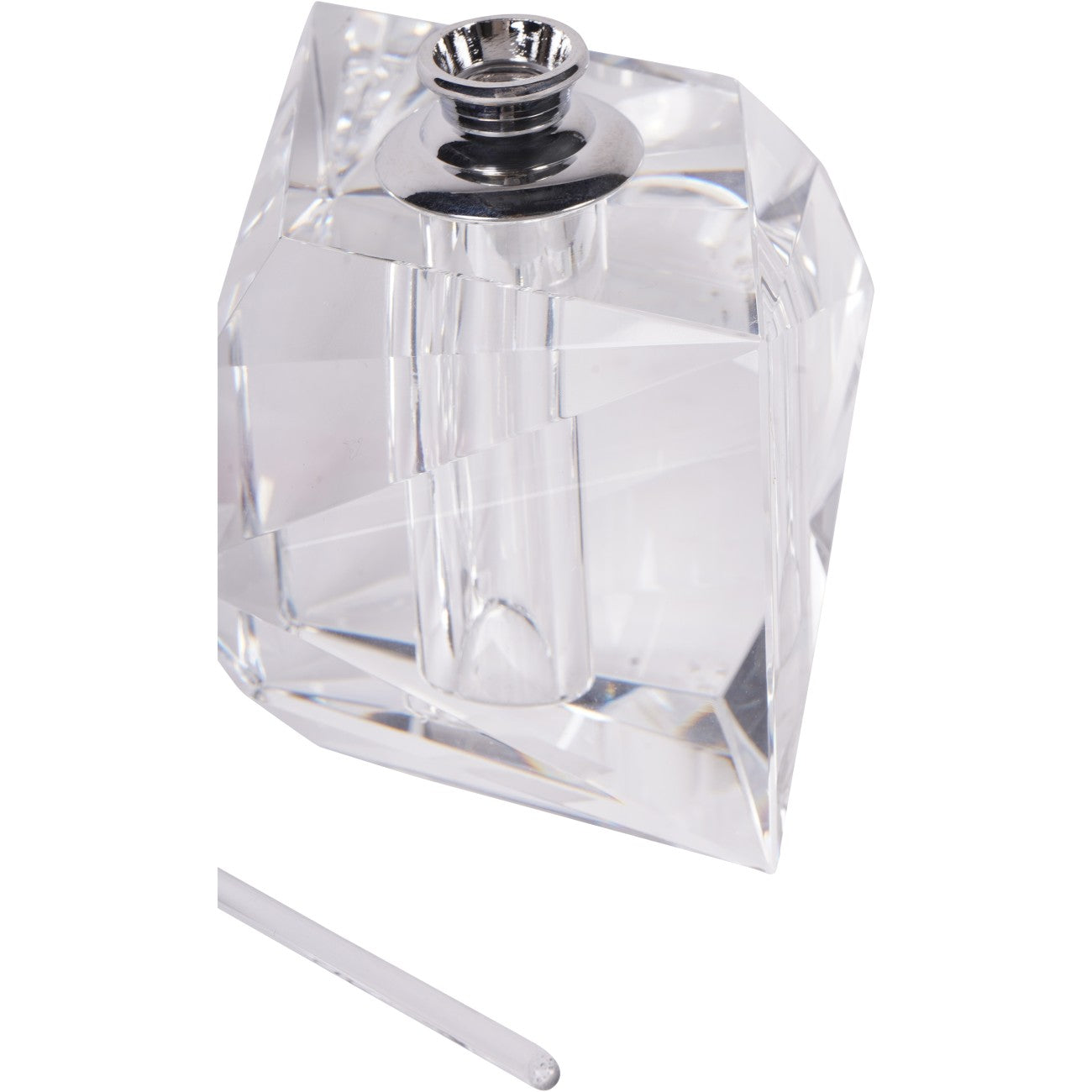 Morcott Glass Faceted Decorative Bottle 12.5cm