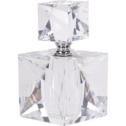 Morcott Glass Faceted Decorative Bottle 12.5cm