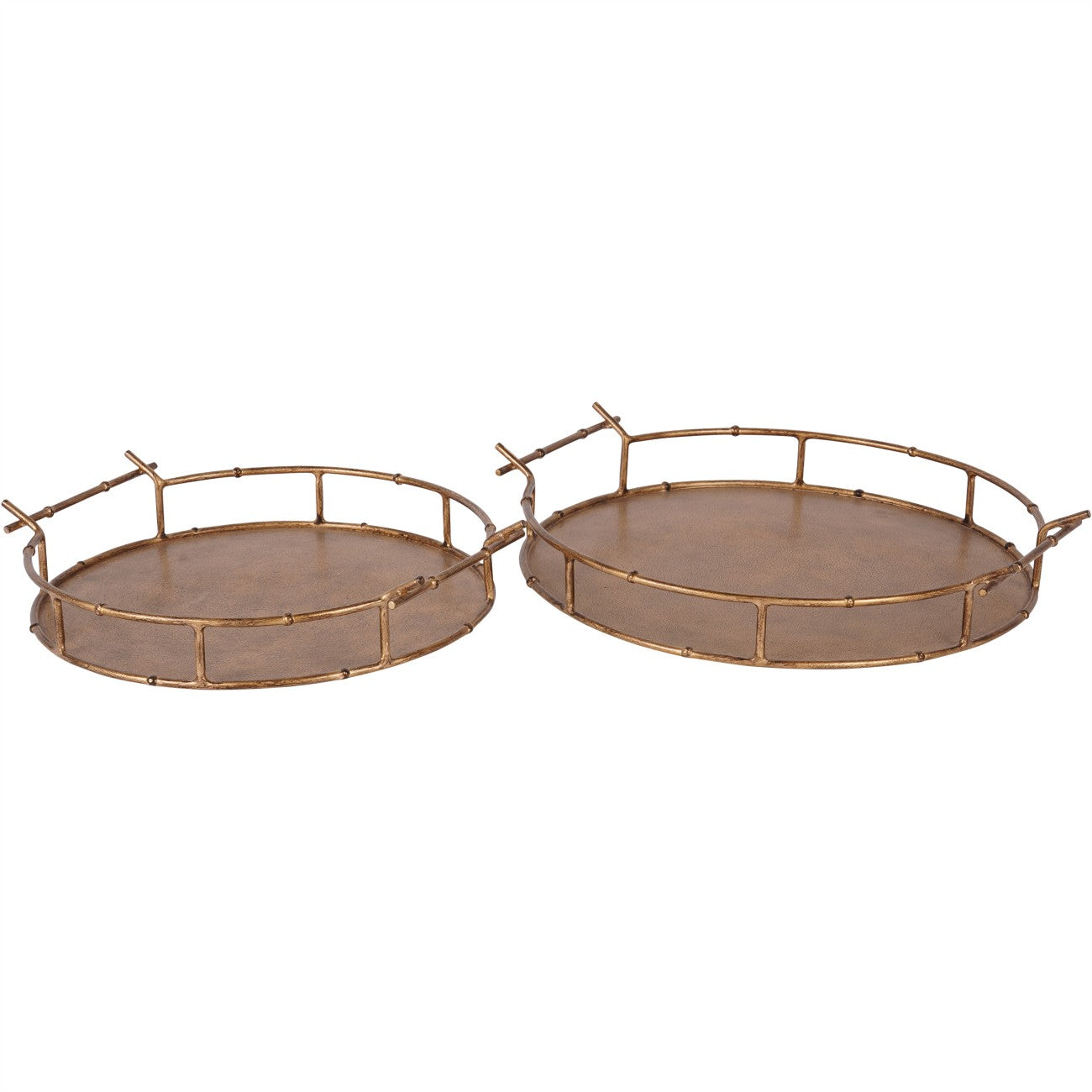 Astaire Bamboo Tray Set Of 2 Mini and Small