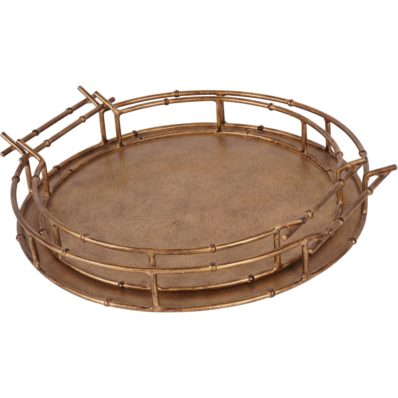 Astaire Bamboo Tray Set Of 2 Mini and Small