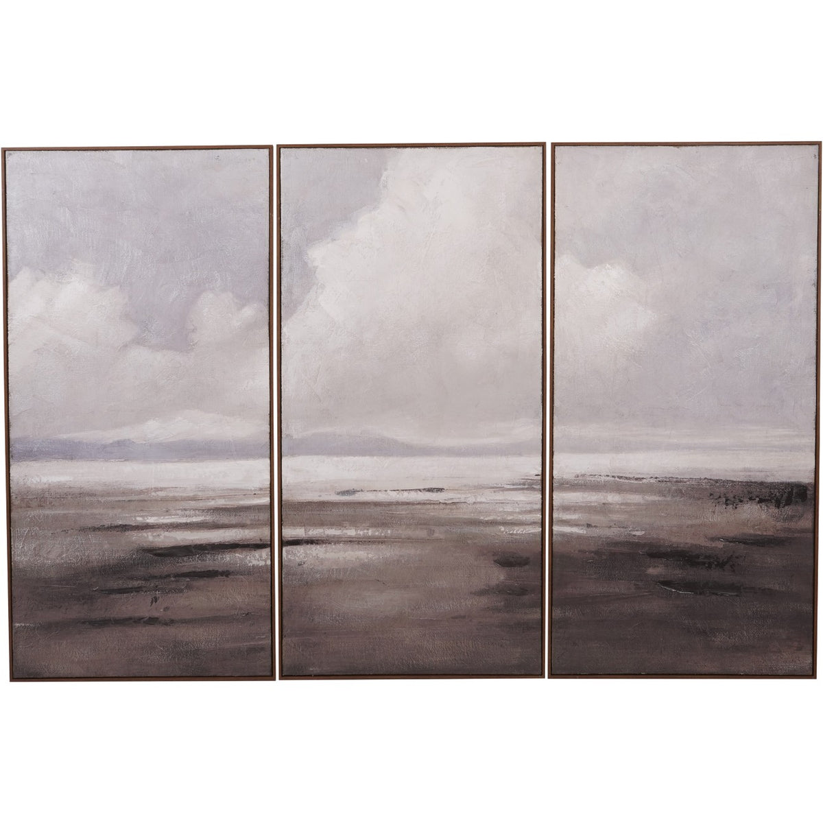 Hazy Horizons Framed Wall Art Set of Three