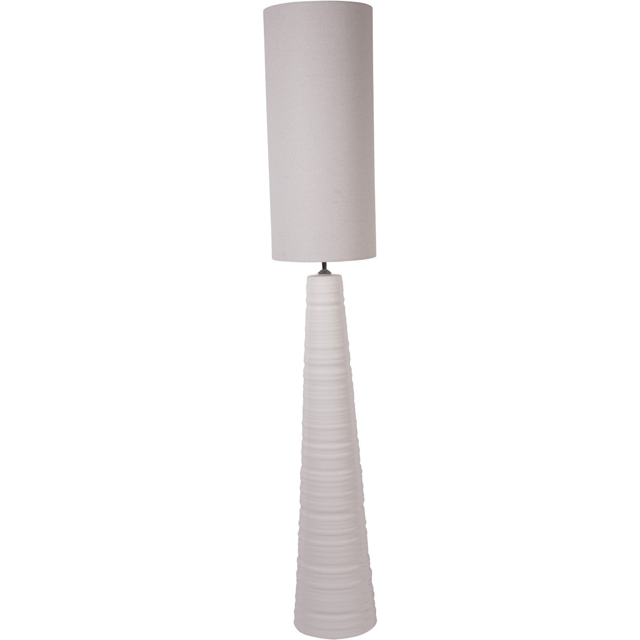 Tivoli Ceramic Table Lamp White with Shade - Small/Large
