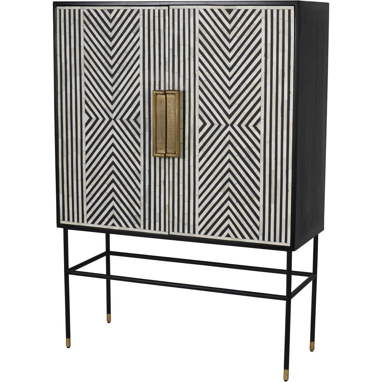 Delaney Bone Inlay Cabinet - Small/Large