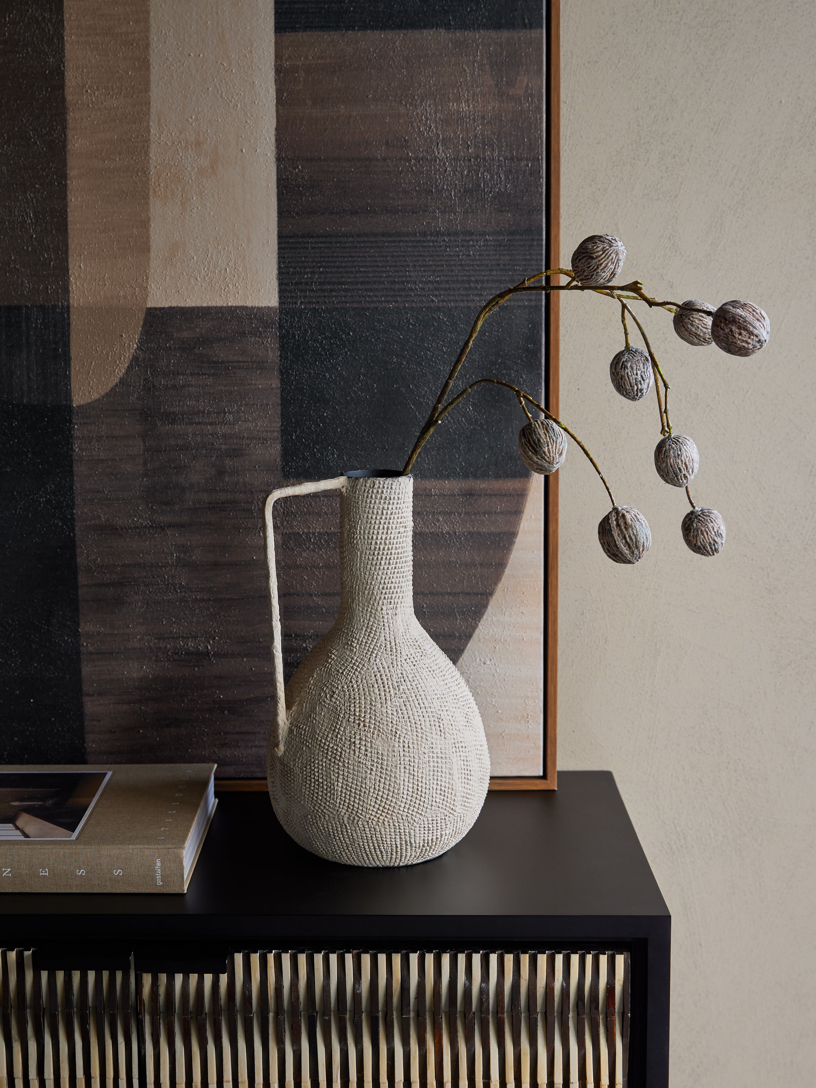 Navi Teardrop Textured Vase