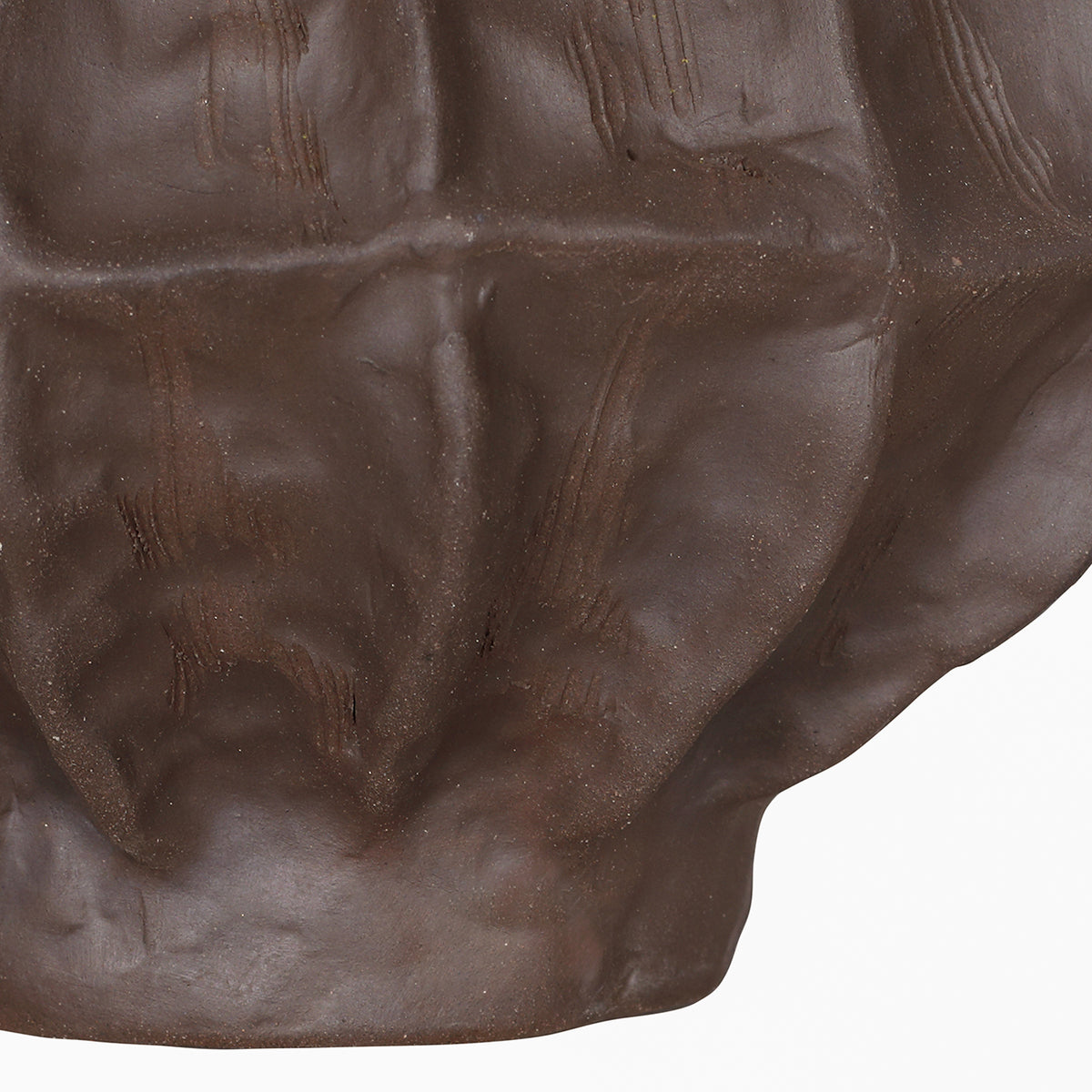 Kova Brown Textured Ceramic Vase- Round/ Squat/ Tall Finishes