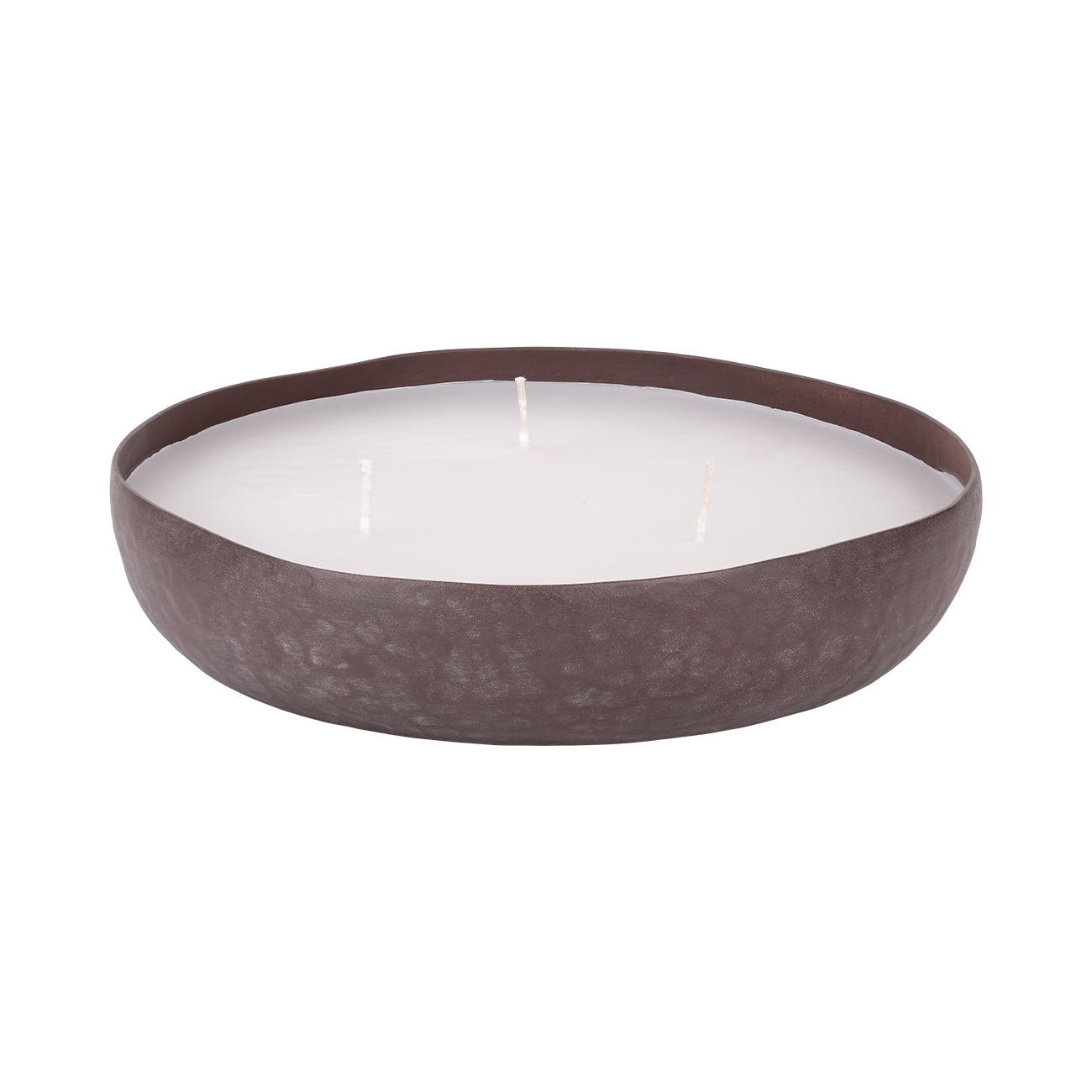 Samui Hammered Brown 3 Wick Candle Bowl