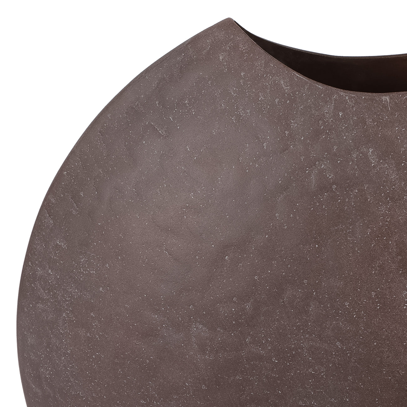 Samui Brown Stonewash Moon Vase