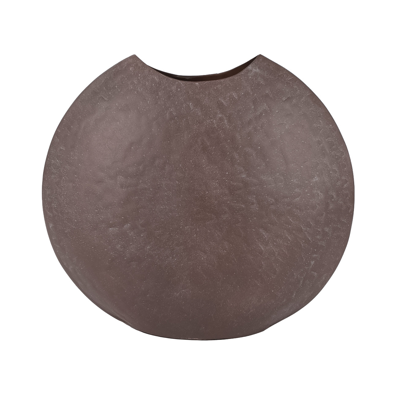 Samui Brown Stonewash Moon Vase