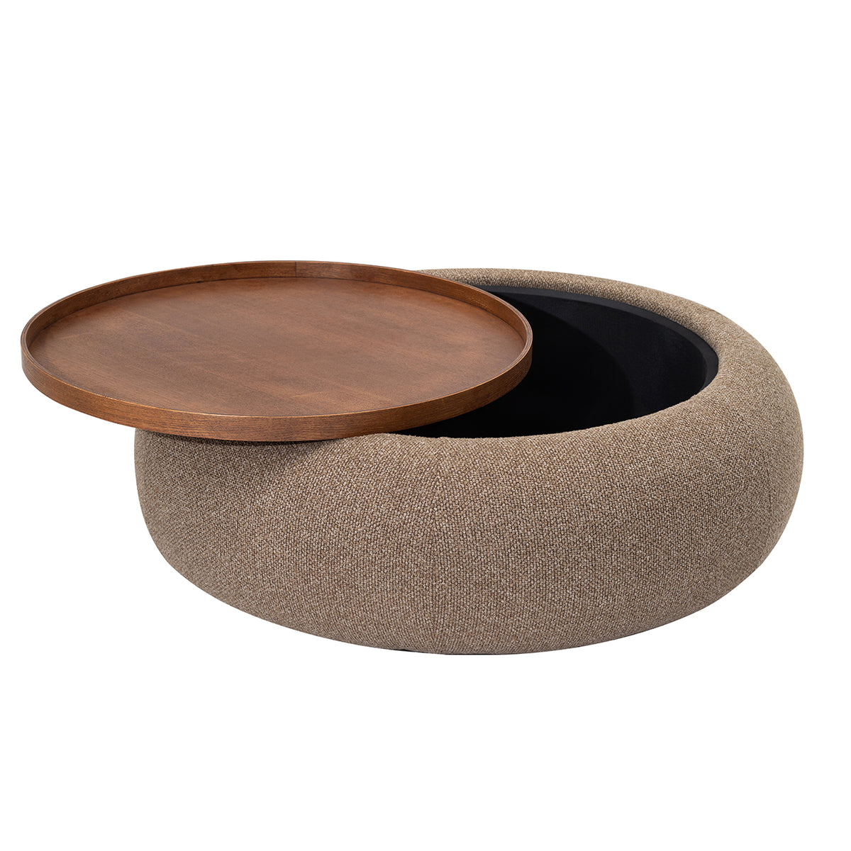 Gensen Ottoman in Coffee-  Small/ Large
