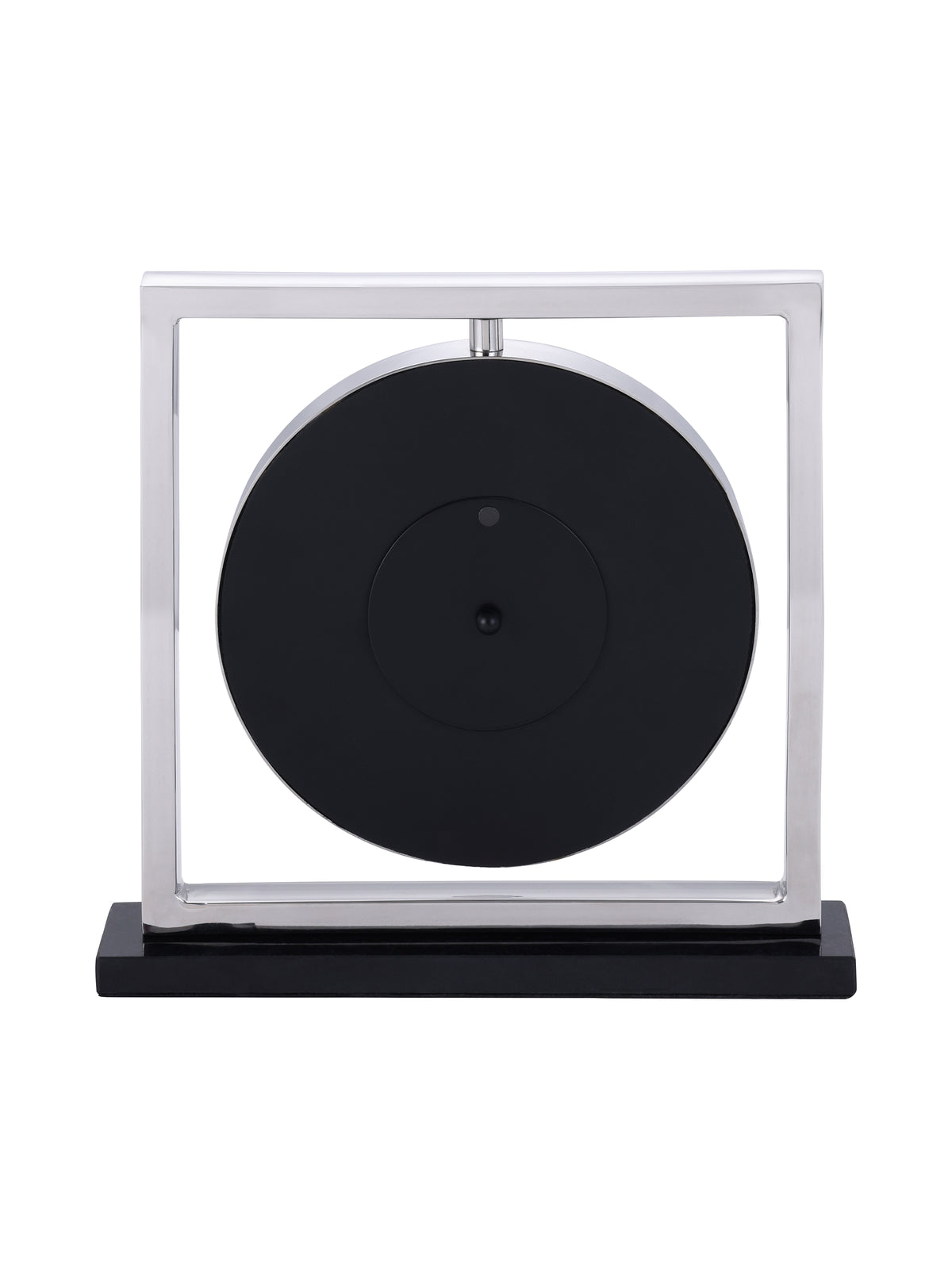 Tollington Nickel and Granite Square Mantel Clock