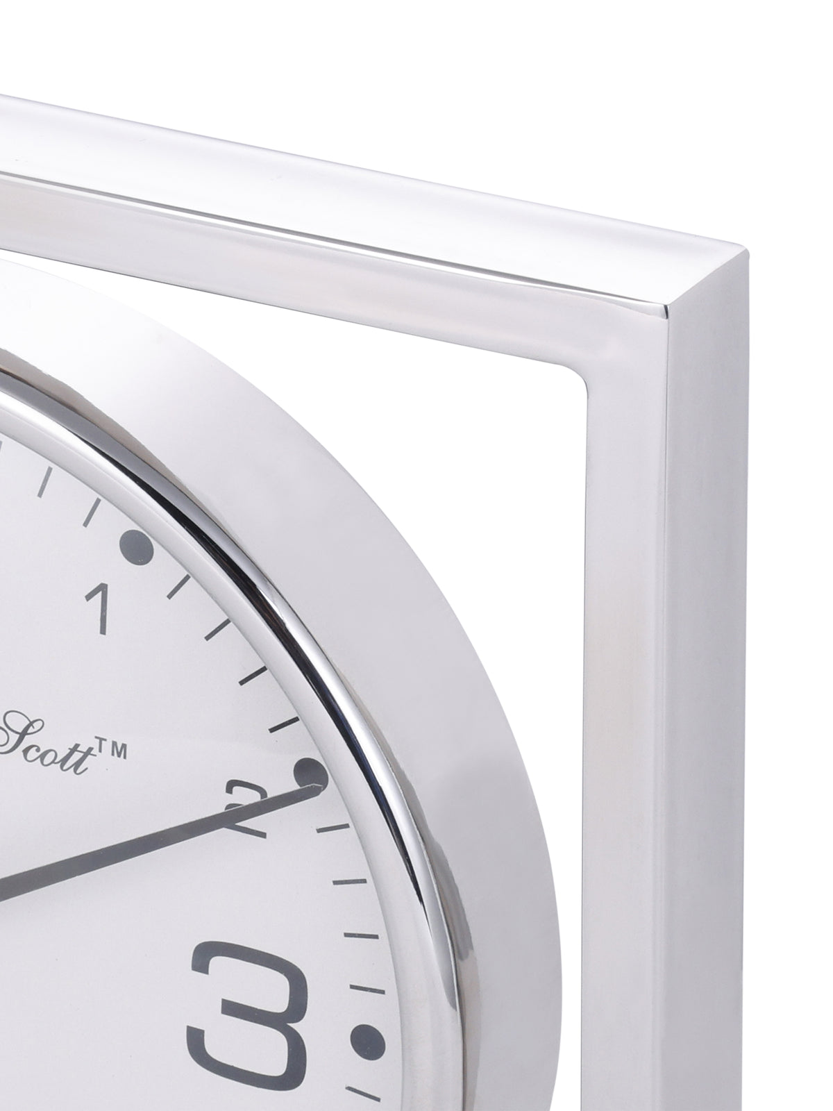 Tollington Nickel and Granite Square Mantel Clock