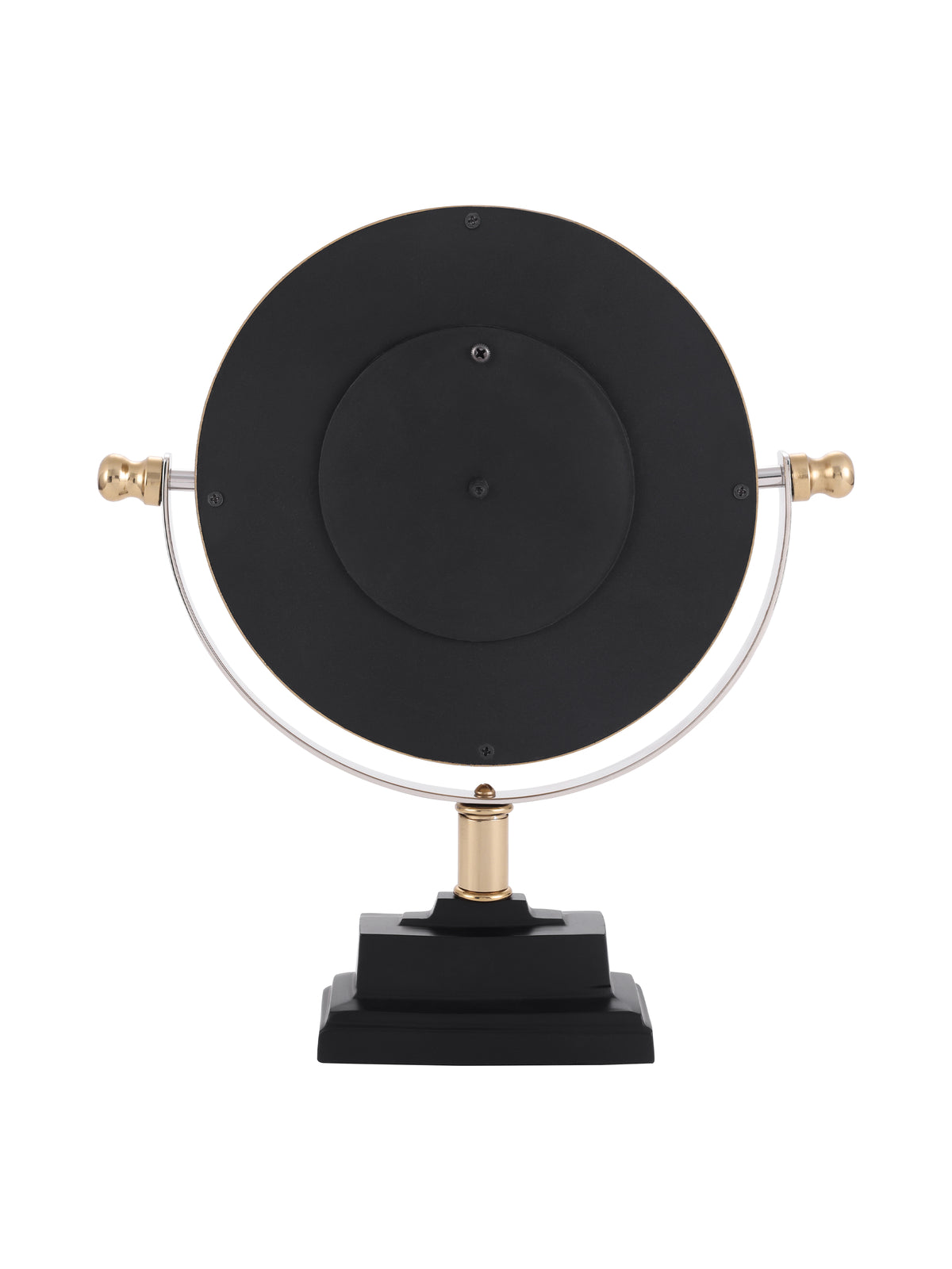 Raventon Gold Pivot Mantel Clock with Pedestal Base