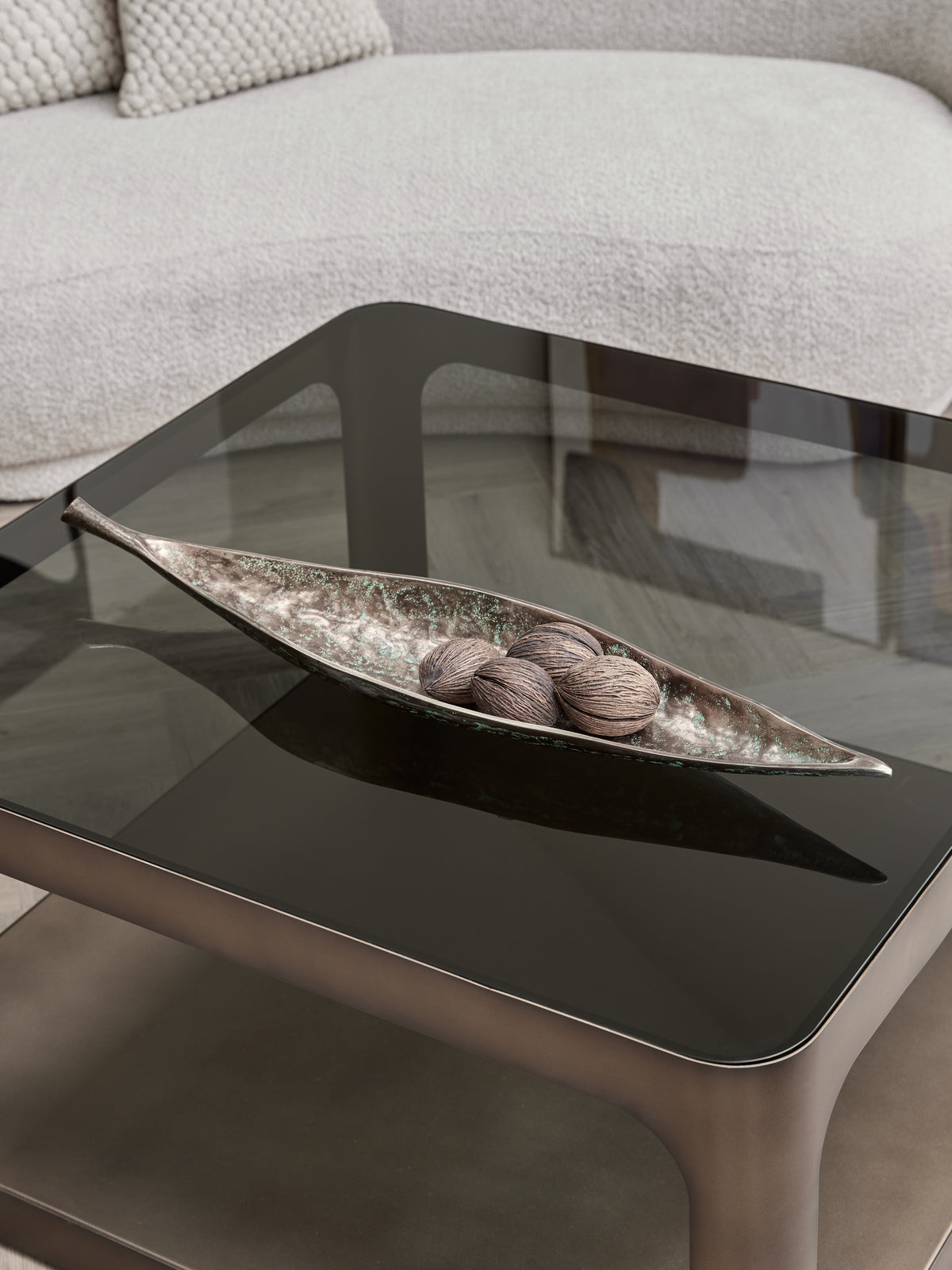 Velmora Aluminium Leaf Bowl