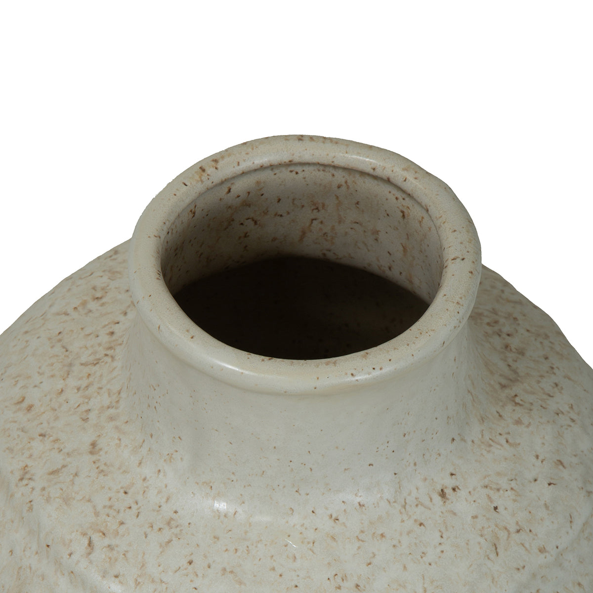 Alba Ivory Speckled Glaze Ceramic Vase- Various Sizes